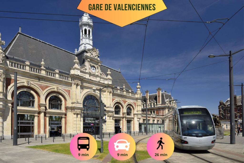 Ideal Pro & Couple - 2 Logements Theme Boho Chic Rdc & Dandy 1Er Etage - Quartier Calme - Jardin - Wifi Hd - Smart Tv - Parking Gratuit - Proche Centre & Transports - Ask Home Valenciennes Eksteriør bilde