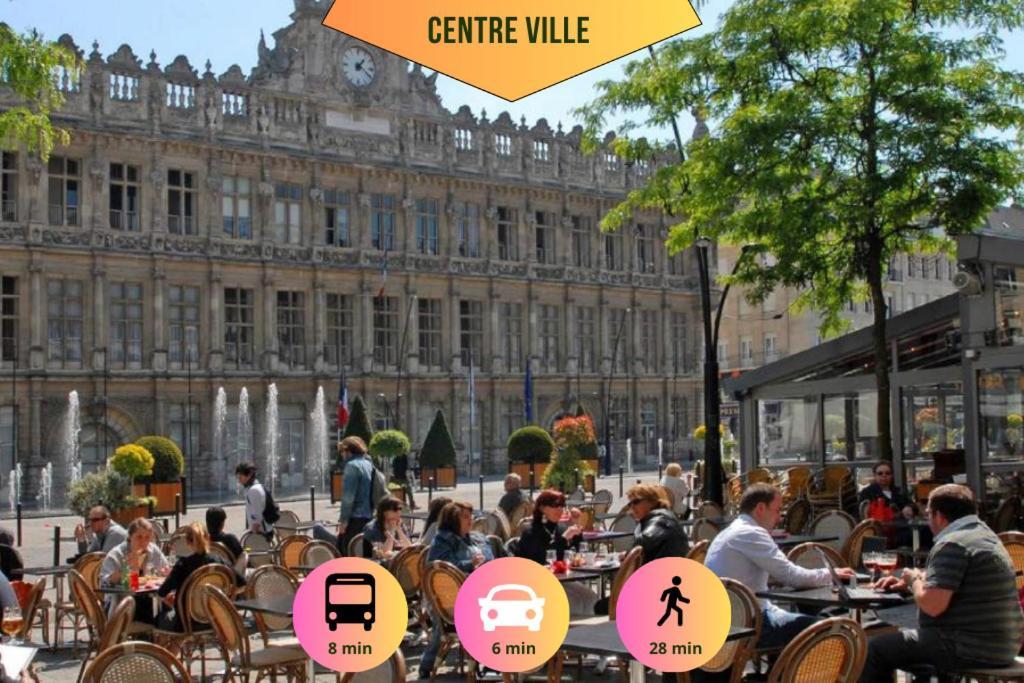 Ideal Pro & Couple - 2 Logements Theme Boho Chic Rdc & Dandy 1Er Etage - Quartier Calme - Jardin - Wifi Hd - Smart Tv - Parking Gratuit - Proche Centre & Transports - Ask Home Valenciennes Eksteriør bilde