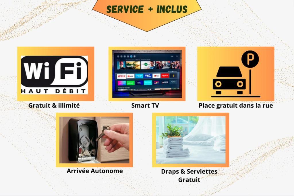 Ideal Pro & Couple - 2 Logements Theme Boho Chic Rdc & Dandy 1Er Etage - Quartier Calme - Jardin - Wifi Hd - Smart Tv - Parking Gratuit - Proche Centre & Transports - Ask Home Valenciennes Eksteriør bilde