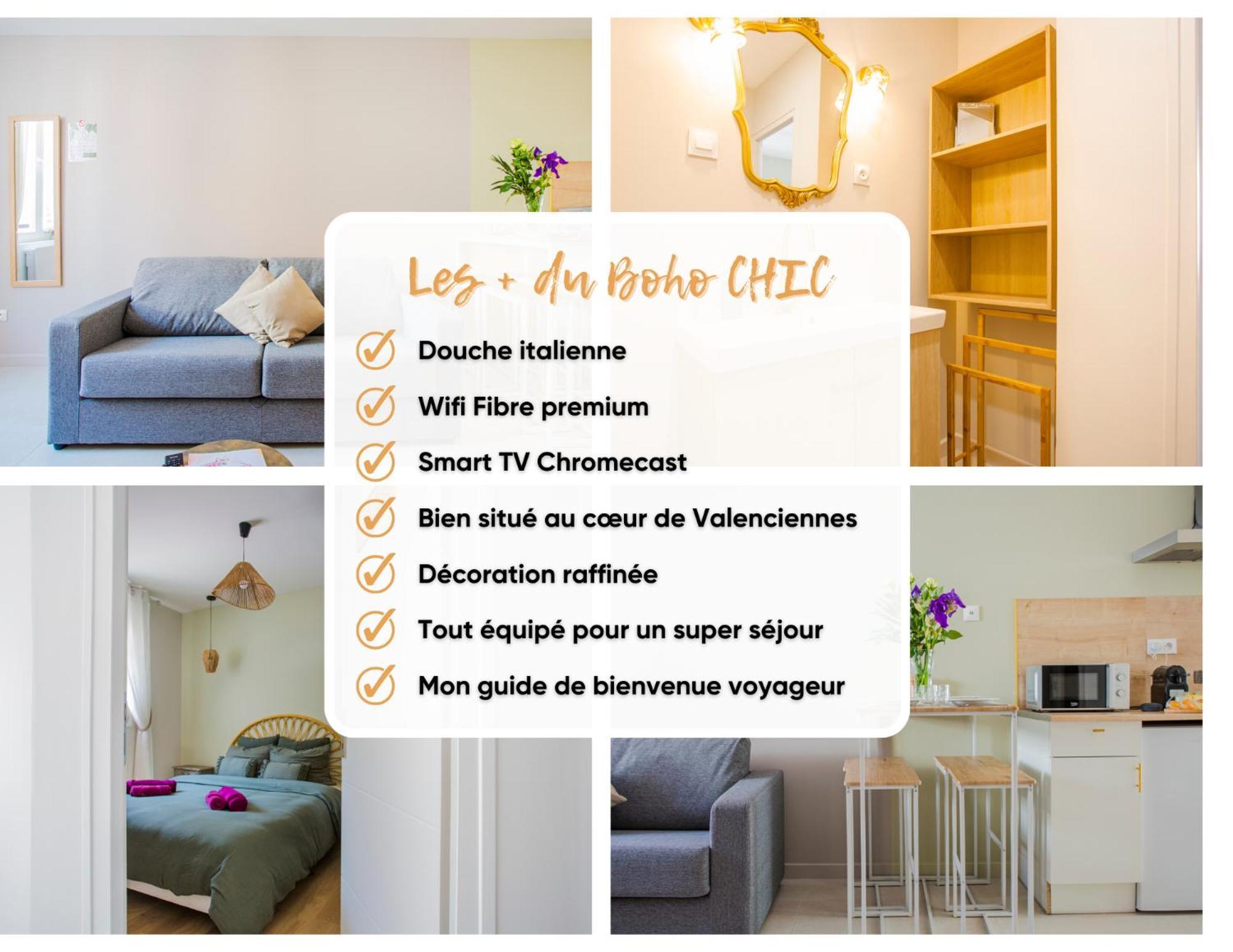 Ideal Pro & Couple - 2 Logements Theme Boho Chic Rdc & Dandy 1Er Etage - Quartier Calme - Jardin - Wifi Hd - Smart Tv - Parking Gratuit - Proche Centre & Transports - Ask Home Valenciennes Eksteriør bilde